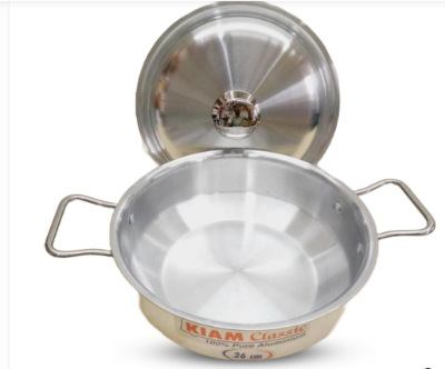 Buy  Kiam Aluminum Wok Pan with Metal Handle - 22 cm   At Best Price In Bangladesh