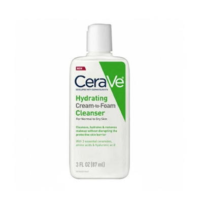 Buy CeraVe Hydrating Cream to Foam Cleanser For Normal to Dry Skin (87ml) at Best Price In Bangladesh
