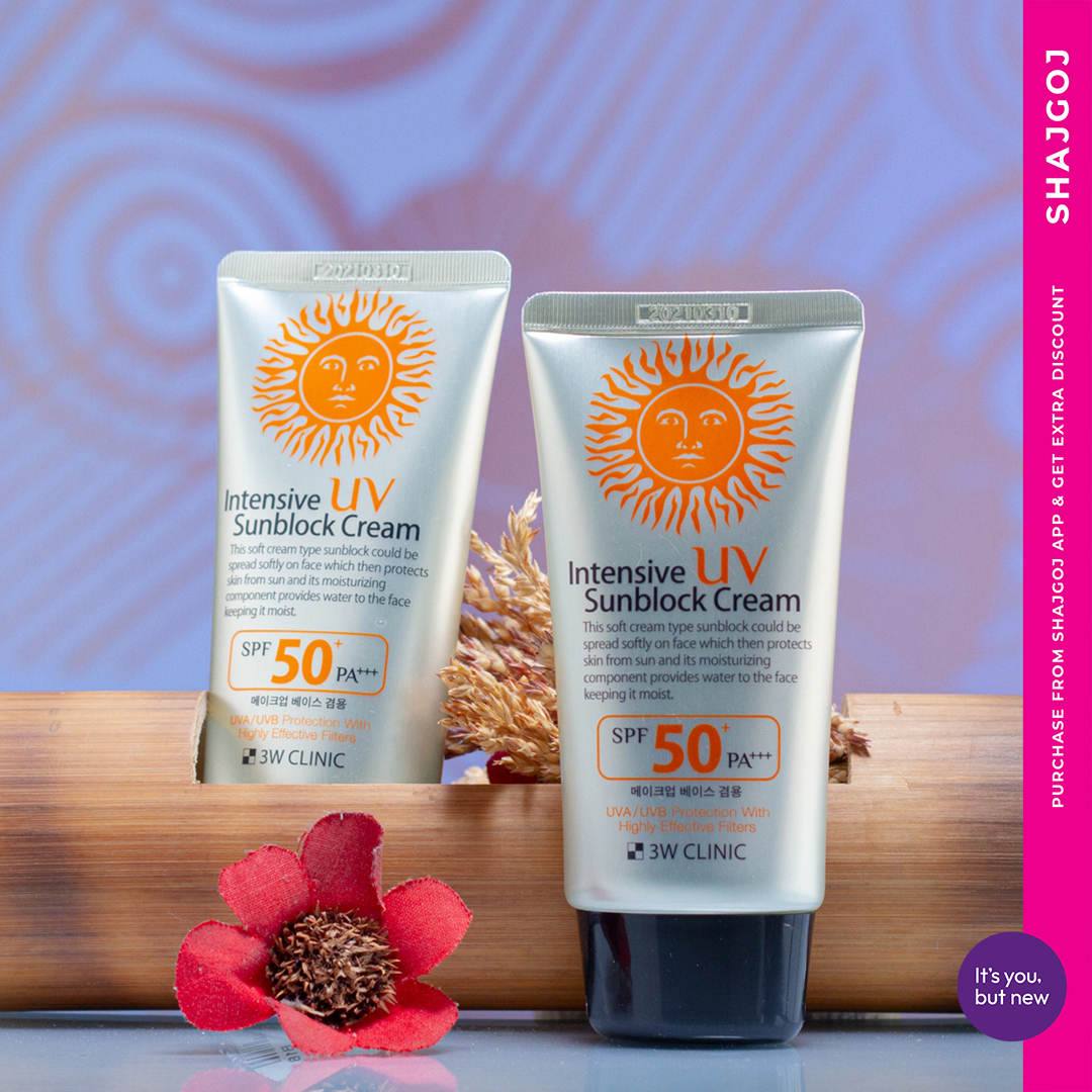 Buy 3W Clinic Intensive UV Sunblock Cream SPF 50+PA+++ at Best Price In Bangladesh