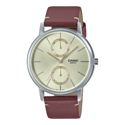 Buy Casio Enticer Day Date Leather Belt Watch MTP-B310L-9AVDF at Best Price In Bangladesh