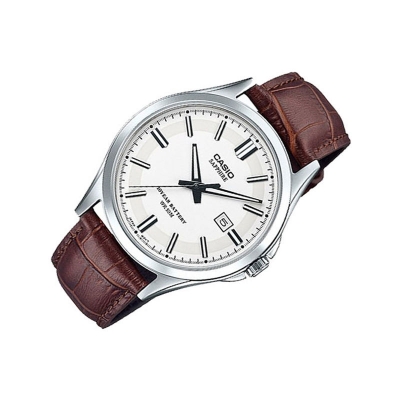 Buy Casio MTS-100L-7AV Enticer Sapphire Date Black Leather Belt Men’s Watch at Best Price In Bangladesh