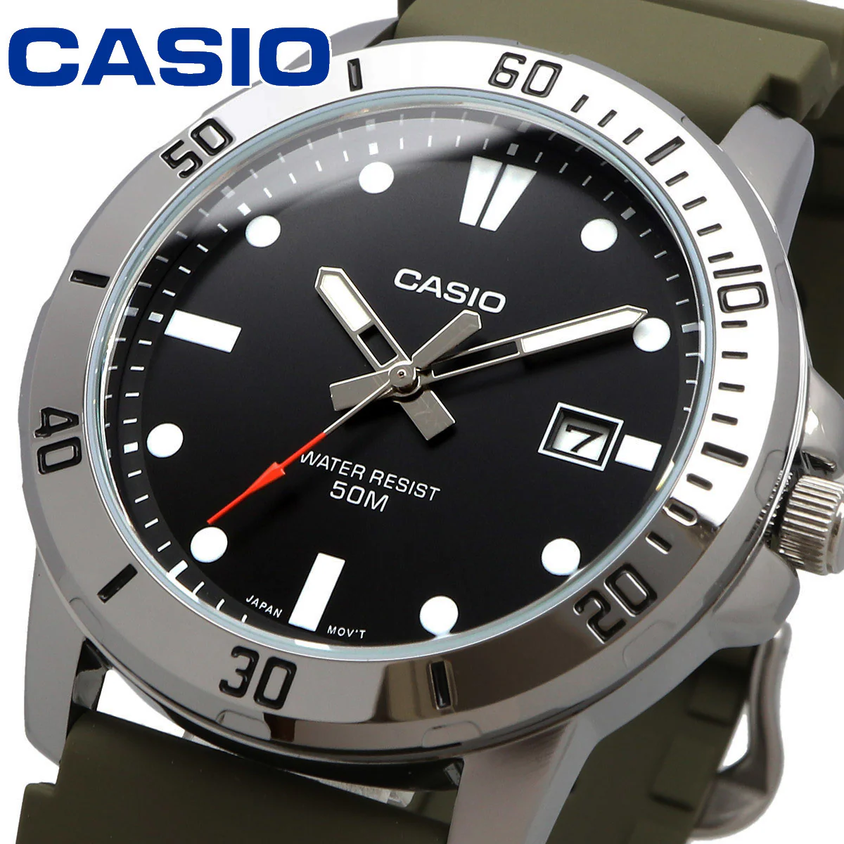 Buy Casio Enticer Date Resin Belt Watch MTP-VD01-3EVUDF  at Best Price In Bangladesh