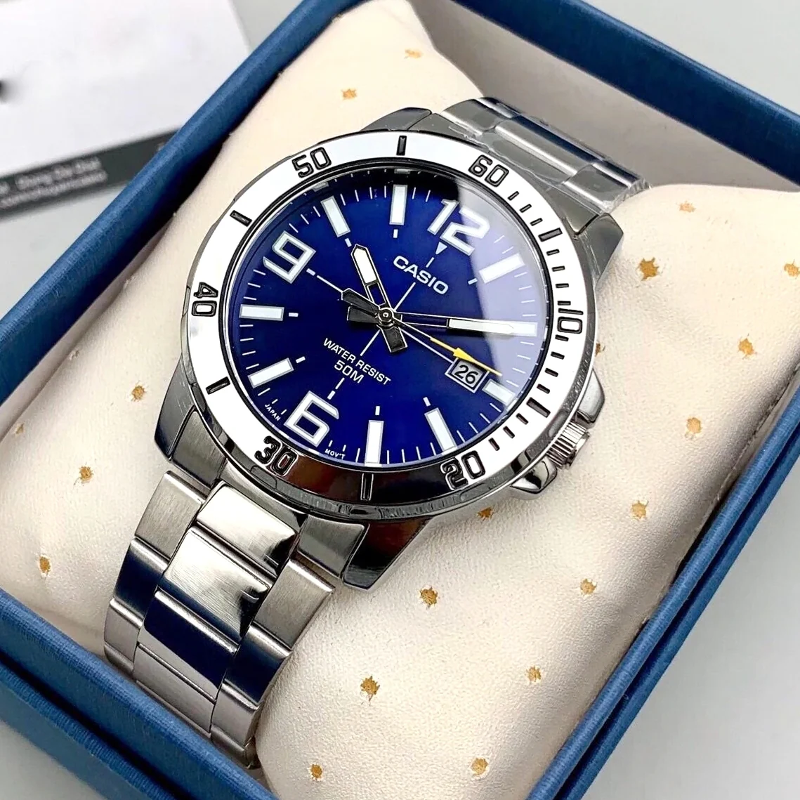 Buy Casio Enticer Date Chain Watch MTP-VD01D-2BVUDF at Best Price In Bangladesh