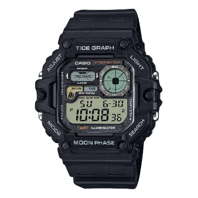 Buy Casio Youth WS-1700H-1AV Moon Phase Resin Strap Watch at Best Price In Bangladesh