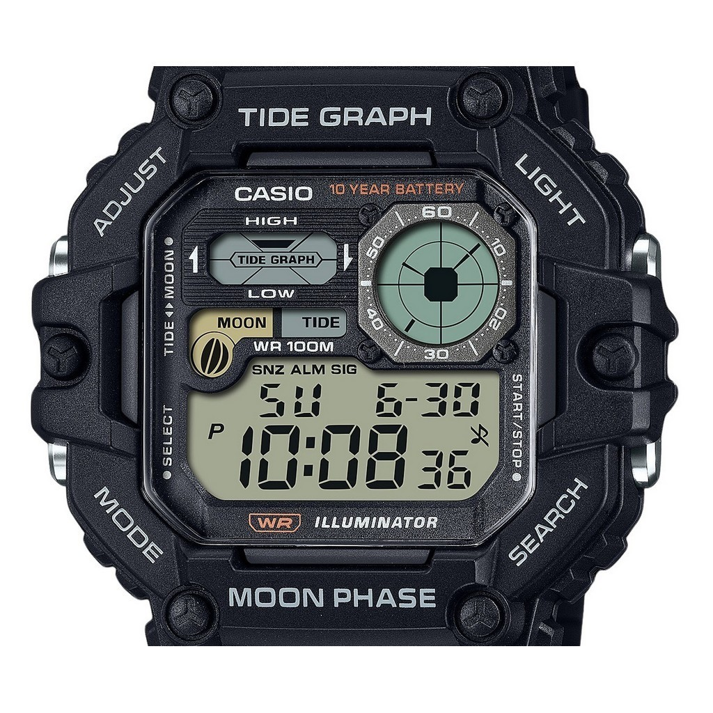 Buy Casio Youth WS-1700H-1AV Moon Phase Resin Strap Watch at Best Price In Bangladesh