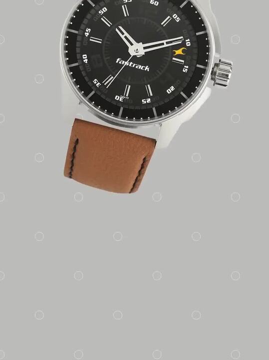 Buy Fastrack 3089SL05 Analog Black Dial Leather Watch for Guys  at Best Price In Bangladesh