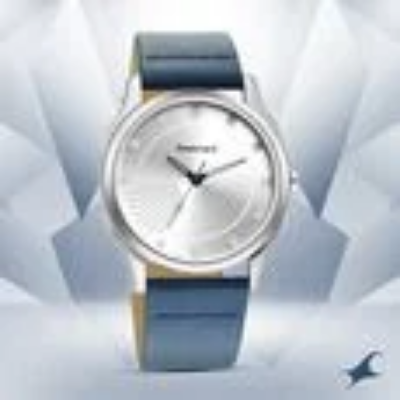 Buy Fastrack 3255SL03 Stunners Analog Silver Dial Leather Watch for Guys at Best Price In Bangladesh