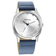 Buy Fastrack 3255SL03 Stunners Analog Silver Dial Leather Watch for Guys at Best Price In Bangladesh