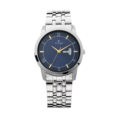 Buy Titan 1774SM01 Day and Date Blue Dial Stainless Steel Watch for Men  at Best Price In Bangladesh
