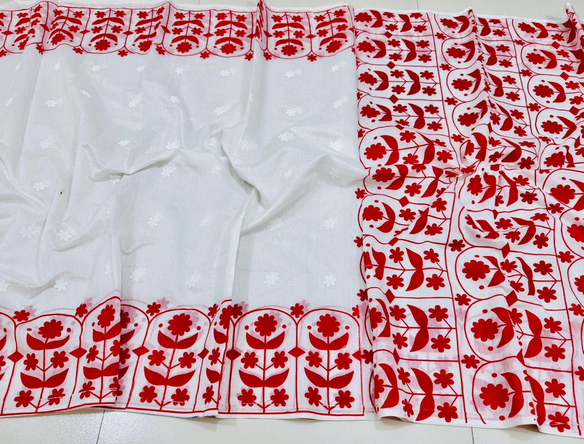 Buy  Digital Print Festivals Saree   at Best Price In Bangladesh