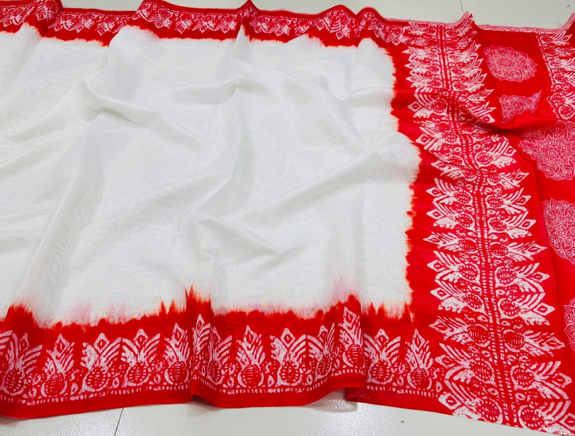 Buy  Digital Print Festivals Saree   at Best Price In Bangladesh