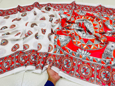 Buy  Digital Print Festivals Saree  290165 at Best Price In Bangladesh