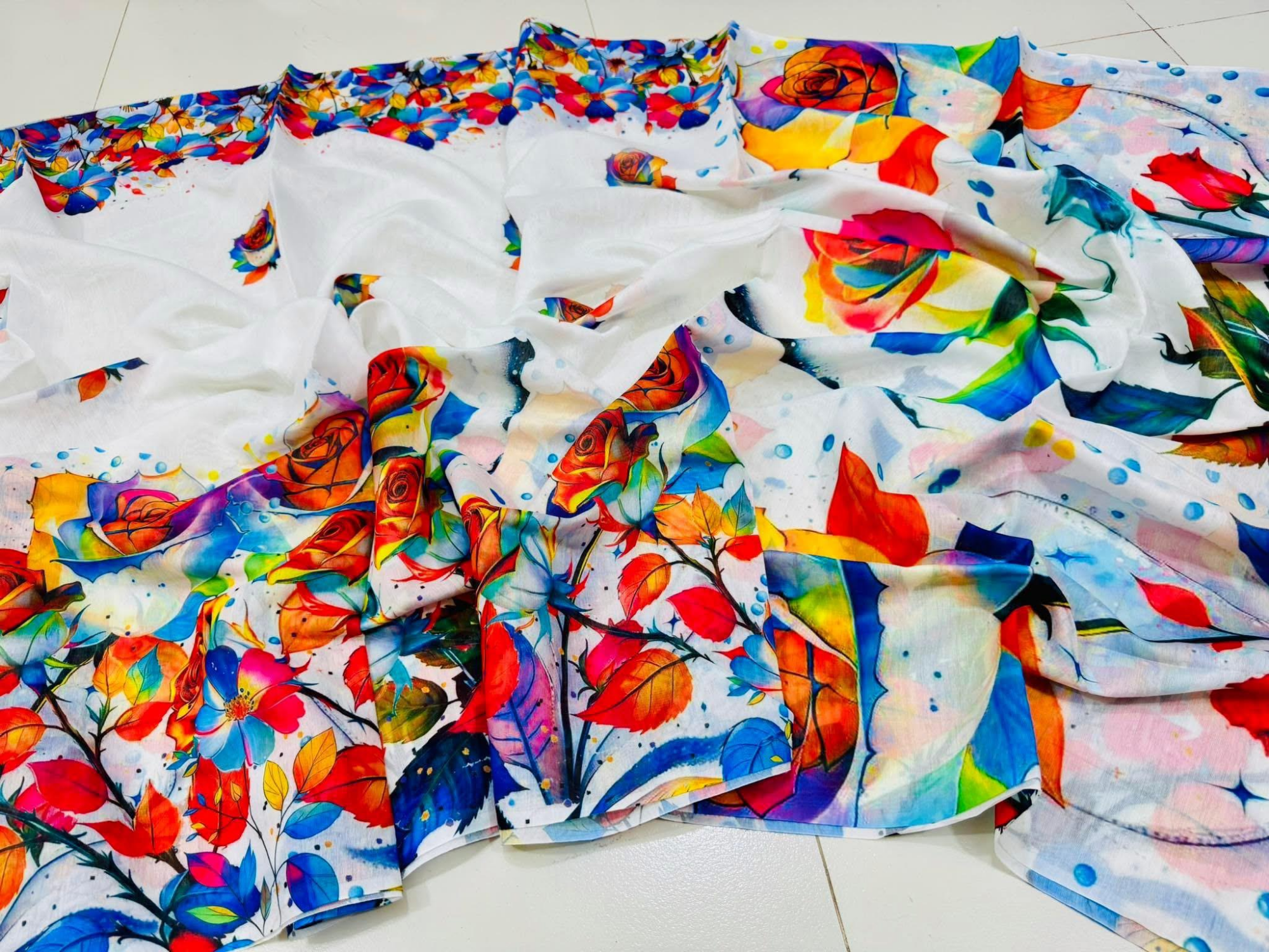 Buy  Digital Print Festivals Saree   at Best Price In Bangladesh