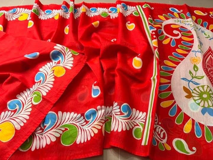 Buy  Digital Print Festivals Saree   at Best Price In Bangladesh