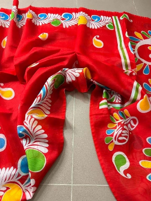 Buy  Digital Print Festivals Saree   at Best Price In Bangladesh