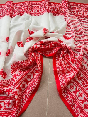 Buy  Digital Print Festivals Saree   at Best Price In Bangladesh