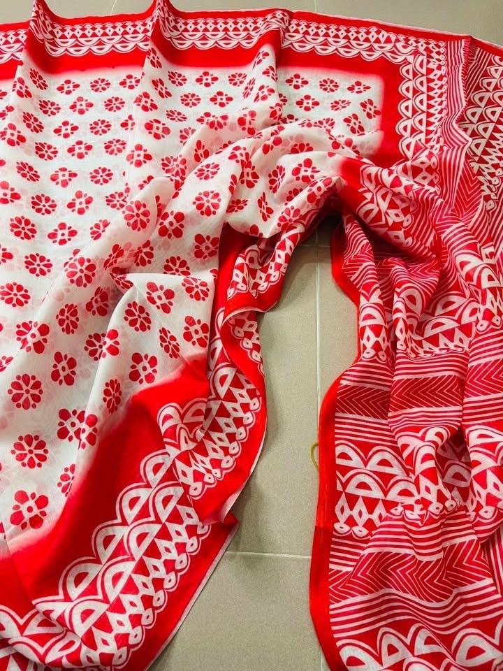 Buy  Digital Print Festivals Saree   at Best Price In Bangladesh