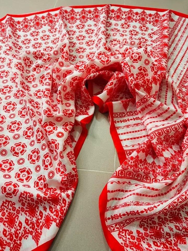 Buy  Digital Print Festivals Saree   at Best Price In Bangladesh