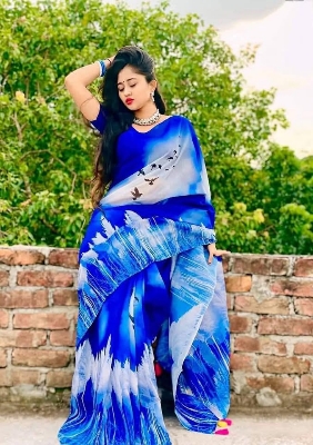 Buy  Digital Print Festivals Saree   at Best Price In Bangladesh