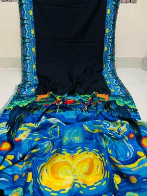 Buy  Digital Print Festivals Saree  at Best Price In Bangladesh