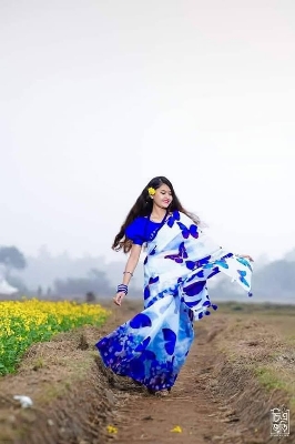 Buy  Digital Print Festivals Saree   at Best Price In Bangladesh