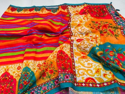 Buy  Digital Print Festivals Saree   at Best Price In Bangladesh