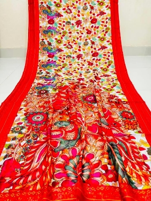 Buy  Digital Print Festivals Saree   at Best Price In Bangladesh