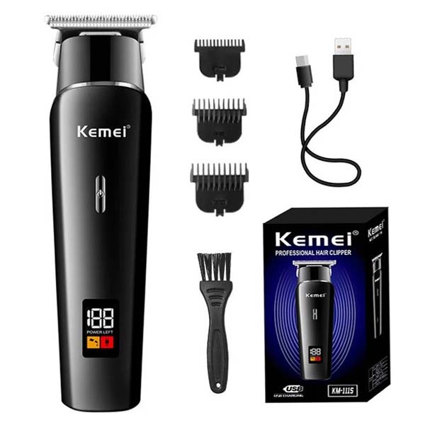 Buy Kemei KM 1113 Professional Hair Clipper Rechargeable Trimmer Hair Cutting Machine Electric Shaver  Online at Best Price
