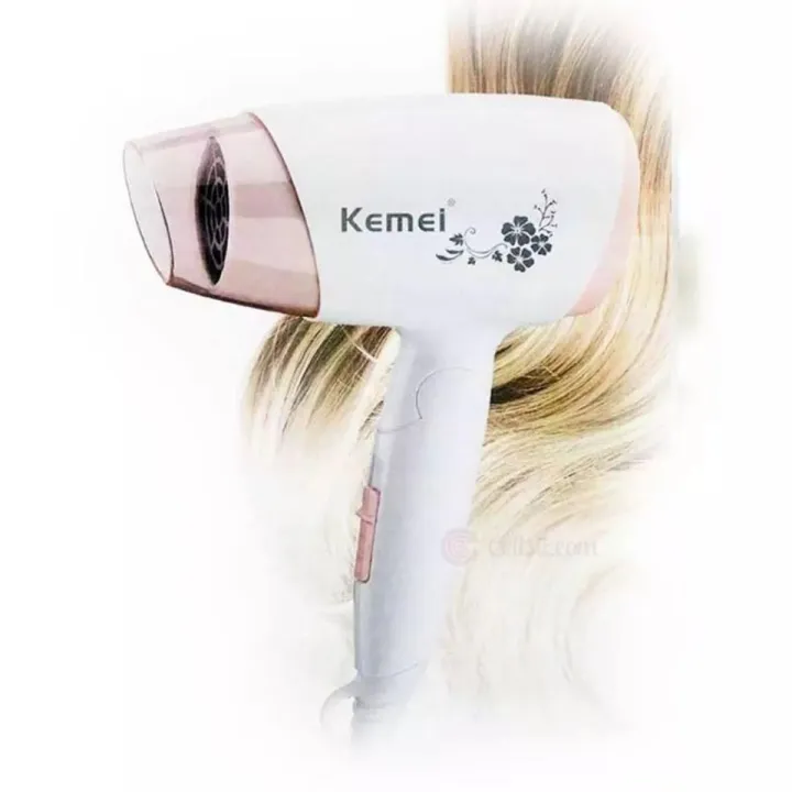Buy Kemei KM-3365 Hot And Normal Air Foldable Hair Dryer - Hair Straightener  Online at Best Price