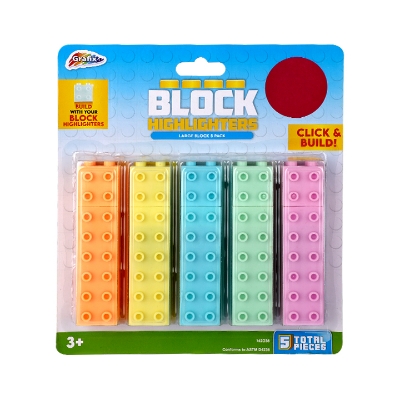 Picture of Big Block Highlighter Pen Set of 5