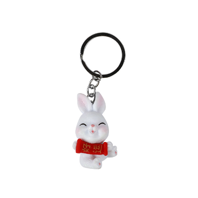 Buy Cute Bunny Creative Keychains Soft Rubber Keyring at Best Price In Bangladesh