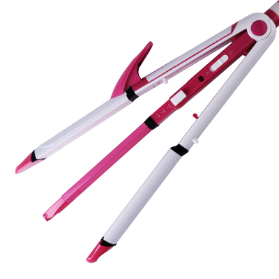 Buy KEMEI KM-1291 3 in 1 Triple Iron Hair Straightener Multifunction Heated Roller Hair Care Styling Tools Online at Best Price