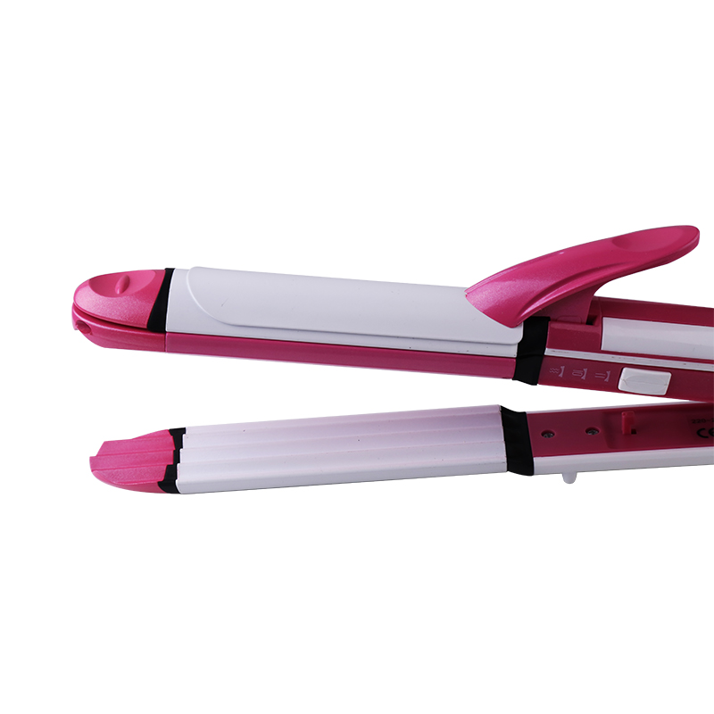 Buy KEMEI KM-1291 3 in 1 Triple Iron Hair Straightener Multifunction Heated Roller Hair Care Styling Tools Online at Best Price