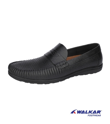 Buy Walkar Men’s Waterproof Moccasin Shoe Black Online at Best Price