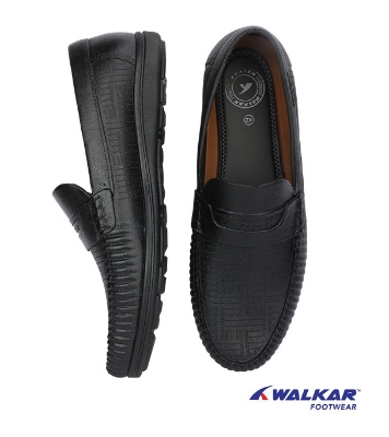 Buy Walkar Men’s Waterproof Moccasin Shoe Black Online at Best Price
