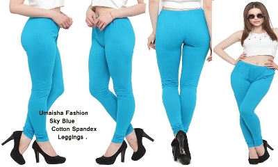 Picture of Firoja color Women/Girl Leggings Fabrics Cotton Long Churidar Ties Pant Leggings