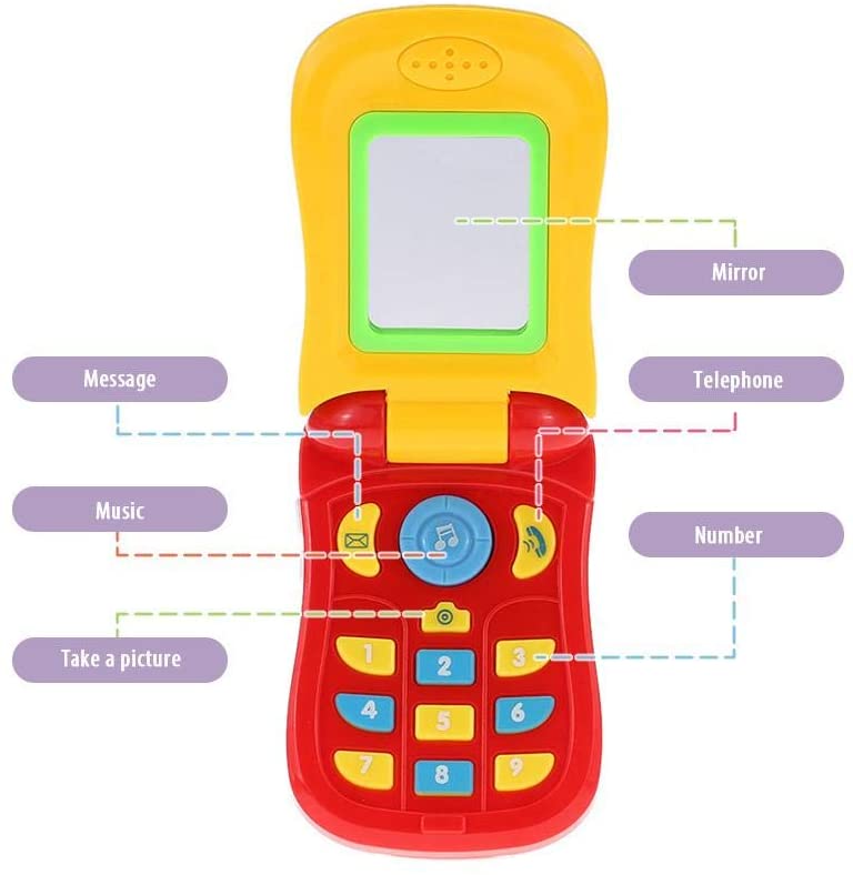 Buy Mobile Toy Musical Phone Toy Sound Learning Study Educational Toys For Toddler Baby Kids  at Best Price In Bangladesh