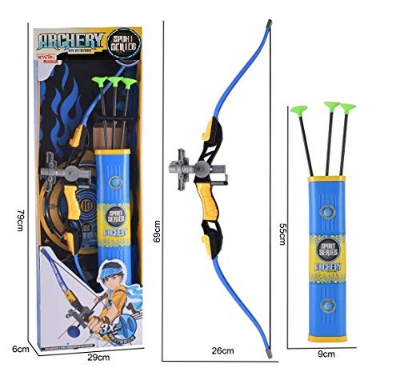 Buy Kids Bow and Arrows Archery Set To Kids Bow and Arrows Archery Set Toy with 3 Suction Cup Arrow  at Best Price In Bangladesh