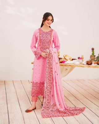 Picture of Three piece/ Salwar Kameez/ Cotton salwar kamiz