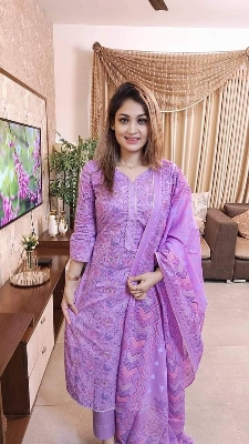 Picture of Three piece/ Salwar Kameez/ Cotton salwar kamiz