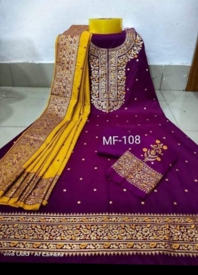 Picture of Three piece/ Salwar Kameez/ Cotton salwar kamiz