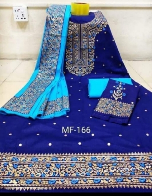 Picture of Three piece/ Salwar Kameez/ Cotton salwar kamiz