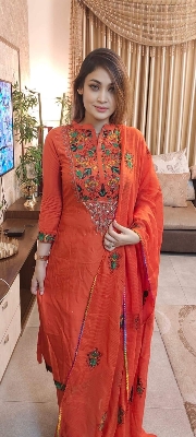 Picture of Three piece/ Salwar Kameez/ Cotton salwar kamiz