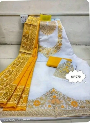 Picture of Three piece/ Salwar Kameez/ Cotton salwar kamiz