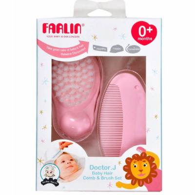 Buy Farlin Baby Hair Comb and Brush Set with Soft Bristles for Baby's Tender Scalp at Best Price In Bangladesh