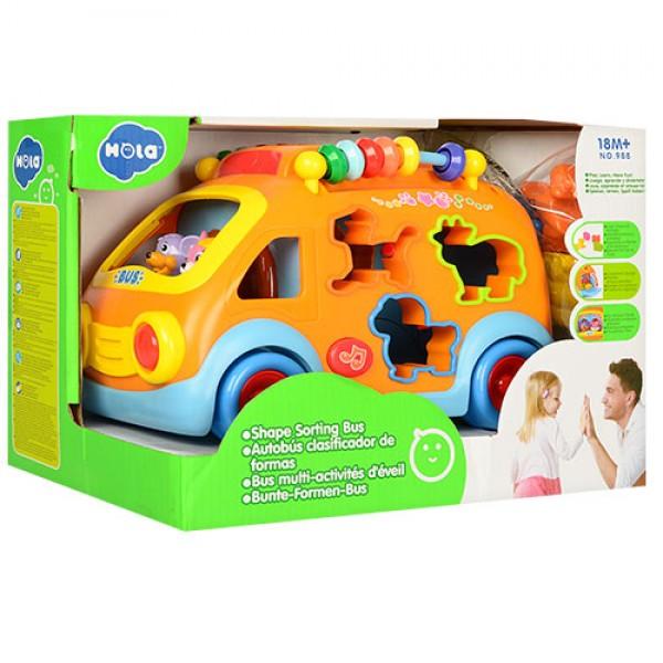 Buy Hola Baby Toys Innovative Vehicle Happy Bus Toy With Music and Light and Blocks Kids Early Learning Educational Toy Gifts at Best Price In Bangladesh