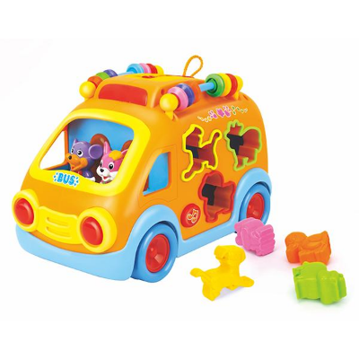 Buy Hola Baby Toys Innovative Vehicle Happy Bus Toy With Music and Light and Blocks Kids Early Learning Educational Toy Gifts at Best Price In Bangladesh