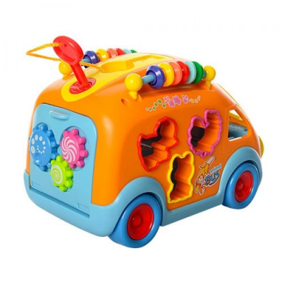 Buy Hola Baby Toys Innovative Vehicle Happy Bus Toy With Music and Light and Blocks Kids Early Learning Educational Toy Gifts at Best Price In Bangladesh