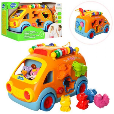 Buy Hola Baby Toys Innovative Vehicle Happy Bus Toy With Music and Light and Blocks Kids Early Learning Educational Toy Gifts at Best Price In Bangladesh