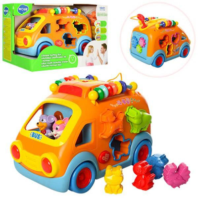 Buy Hola Baby Toys Innovative Vehicle Happy Bus Toy With Music and Light and Blocks Kids Early Learning Educational Toy Gifts at Best Price In Bangladesh